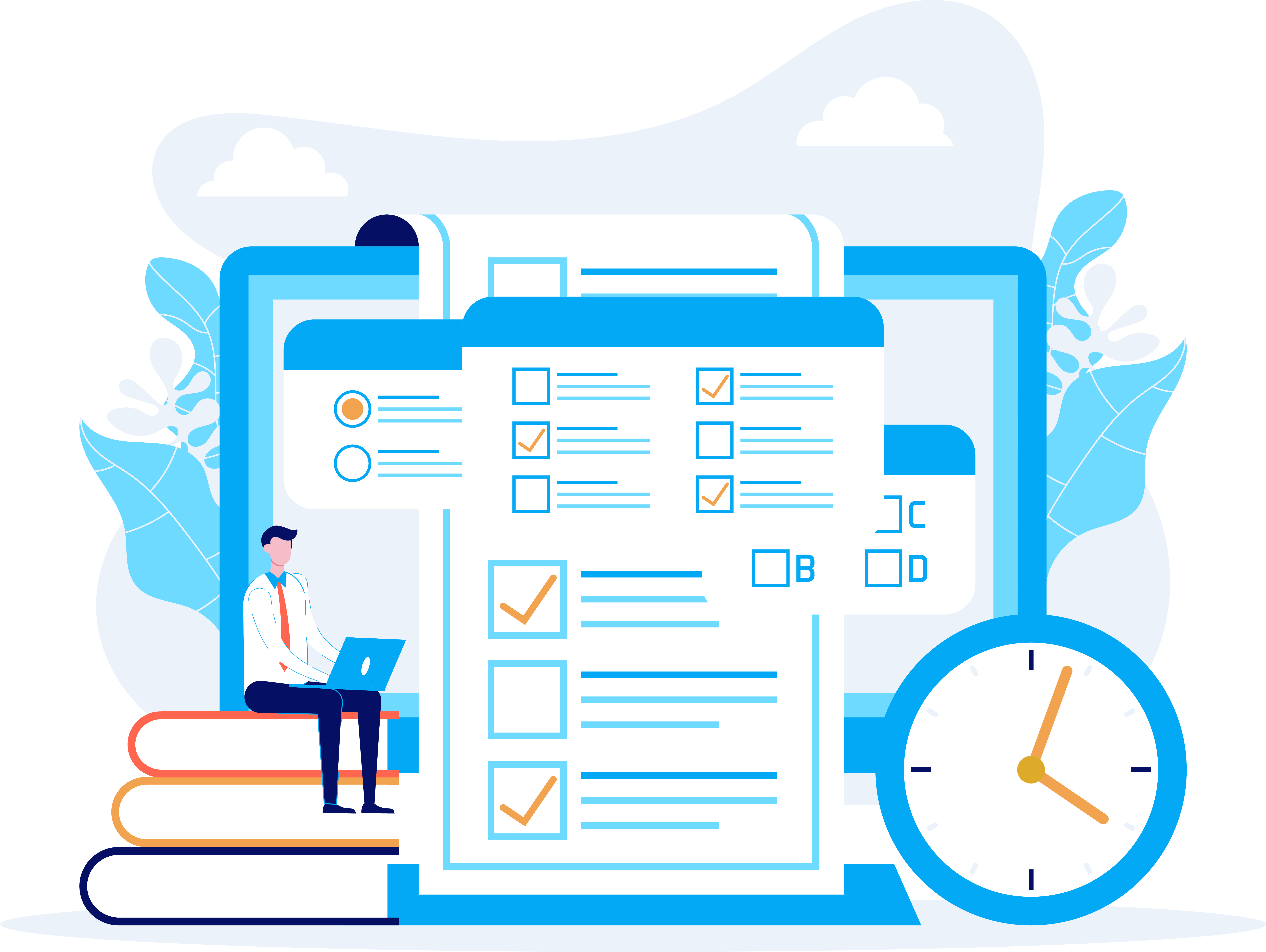 Students preparing for Assam competitive exams with Xarothi